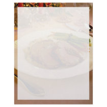 Sliced beef dinner personalized letterhead