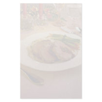 Sliced beef dinner custom stationery