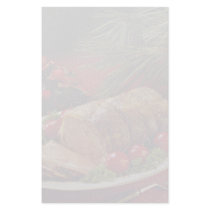 Sliced beef roast with apples custom stationery
