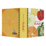 sliced fruit vegetable recipe cookbook binder