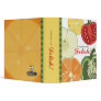 sliced fruit vegetable recipe cookbook binder