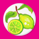 Sliced Lime Refrigerator Magnet