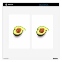 Sliced Open Avocado Decal For Kindle Fire