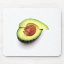 Sliced Open Avocado Mouse Pads