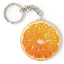 Sliced Orange Keychain