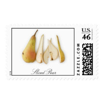 Sliced Pear Stamps