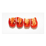 Sliced peppers photo cards