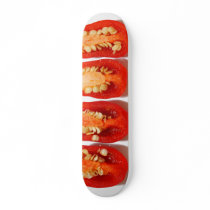 Sliced peppers skate boards