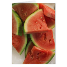 Slices of watermelon cards