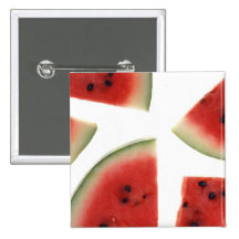Slices of Watermelon Pinback Buttons