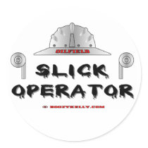 Slick Operator, Oil Field Sticker by boozykelly Slick Operator, Oil Field Sticker