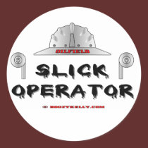 Slick Operator, Oil Field Sticker stickers