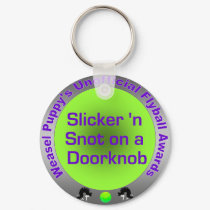 Slickernsnot Unofficial Flyball Award keychains