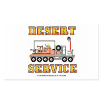 Slickline Desert Service,Wireline,Oil Field,Oil Rectangle Sticker