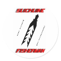 Slickline Fisherman, Oil Field Sticker by boozykelly Slickline Fisherman, Oil Field Sticker
