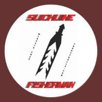 Slickline Fisherman, Oil Field Sticker stickers