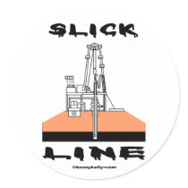 SlickLine, Oil Field Sticker by boozykelly SlickLine, Oil Field Sticker