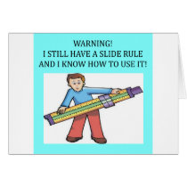 slide rule math humor cards