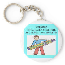 slide rule math humor key chains