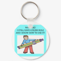 slide rule math humor keychains