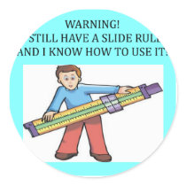 slide rule math humor stickers