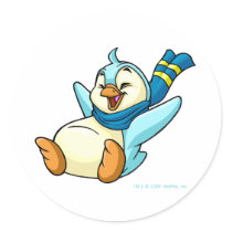 Sliding blue Bruce stickers by neopets Sliding blue Bruce stickers
