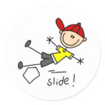 Sliding Into Base Sticker