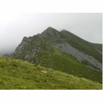Slieve League Cliffs With Green Field In Ireland photo sculptures