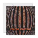 Slightly Spacy Orange Custom Invitation