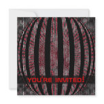 Slightly Spacy Red Party Invitations
