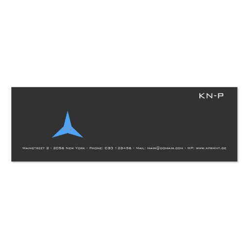 Slim BC Business Card Template (front side)