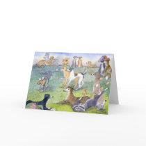 Slim Dog Egg and Spoon Fun! CARD