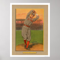 Slim Sallee Cardinals Baseball 1911 Print