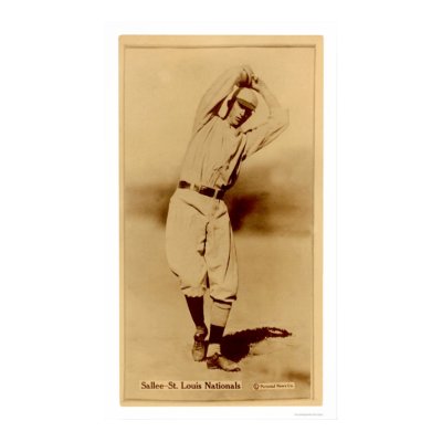 Slim Sallee Cardinals Baseball 1914 Poster by lc_baseball