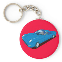 Slimline Concept Car Design Keychains