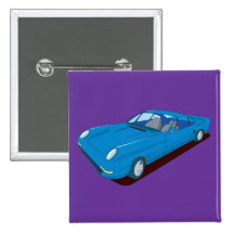 Slimline Concept Car Design Pinback Button