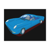 Slimline Concept Car Design Postcards