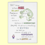 SLIMY MONSTER birthday Boynton cards