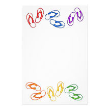 Slippers of colors stationary stationery