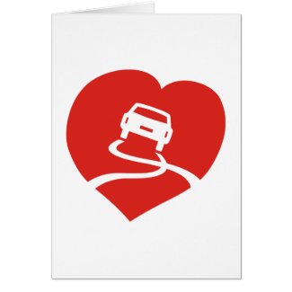 Slippery Love Sign card card
