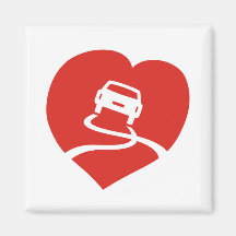 Slippery Love Sign magnet
