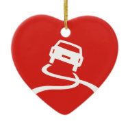 Slippery Love Sign ornament ornament