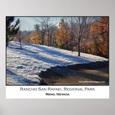 Slippery Slope - Rancho San Rafael Poster by HomePlanetImages