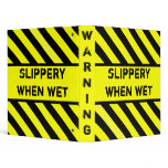 slippery when wet 3 ring binder