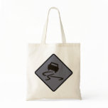 Slippery When Wet Road Traffic sign Australia Car Tote Bag