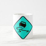 Slippery When Wet Road Traffic sign Australia Car Mug