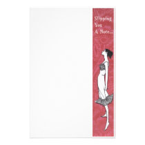 Slipping You A Note Lingerie Stationary stationery