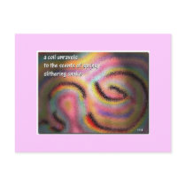 Slithering Snake Haiku Art Postcard - Collectible