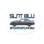 SLNT BLU Mustang 5.0 turbo fox body sticker! stickers