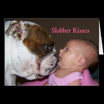 Slobber kisses Valentines Day card  Help Rescue cards